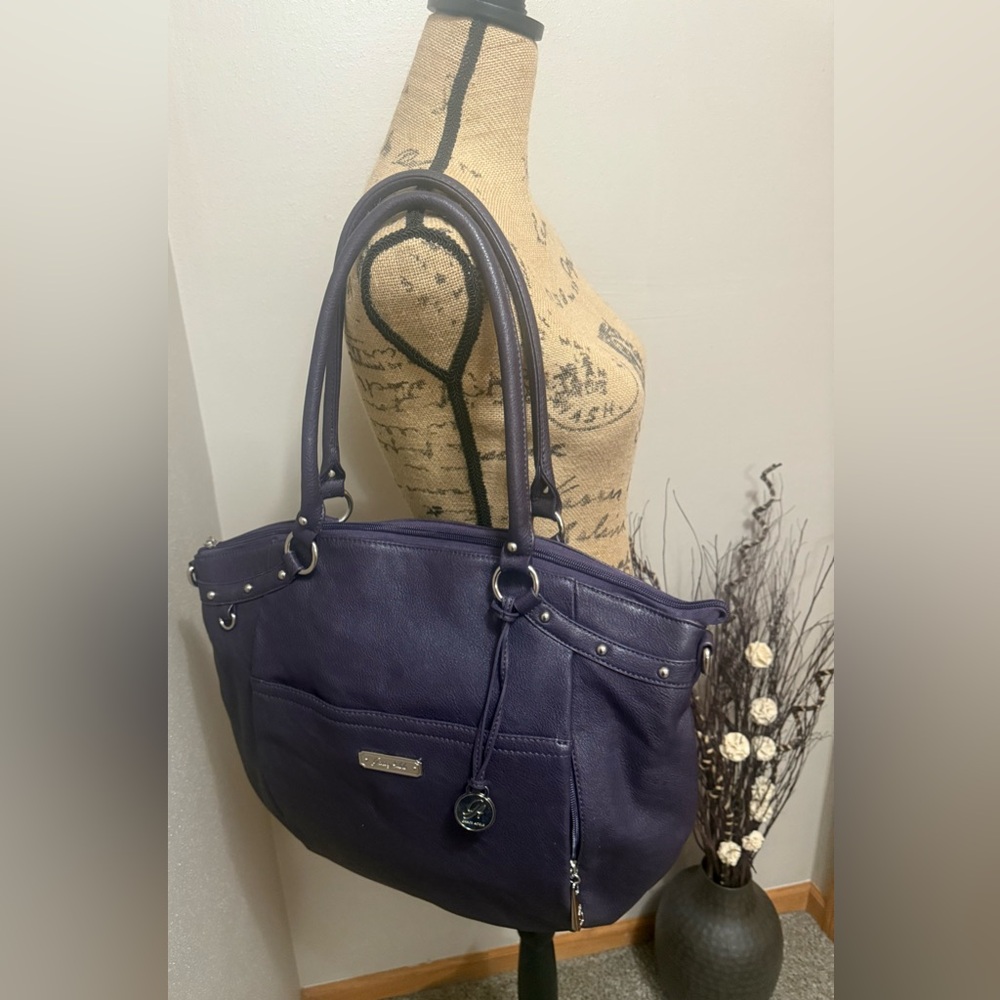 Grace Adele Purple Tote Bag